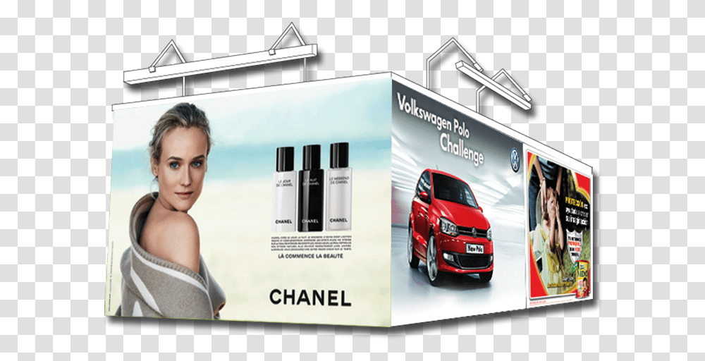 Vinil Chanel Le Blanc Serum Ad, Person, Car, Vehicle, Transportation Transparent Png