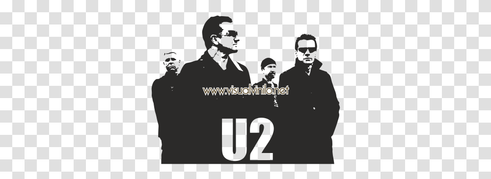 Vinilo Decorativo Personajes U2 U2, Text, Face, Alphabet, Number Transparent Png