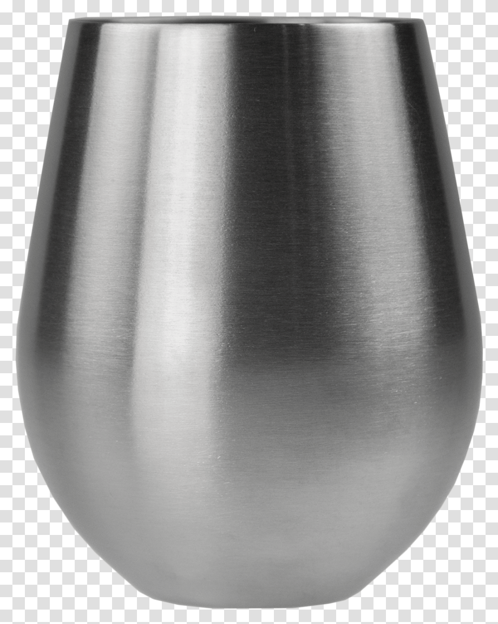 Vino Stainless Stemless Wine Stemless Metal Wine Glasses, Bowl, Lamp, Steel, Bottle Transparent Png