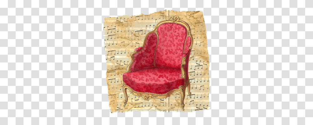 Vintage Music, Chair, Furniture, Armchair Transparent Png