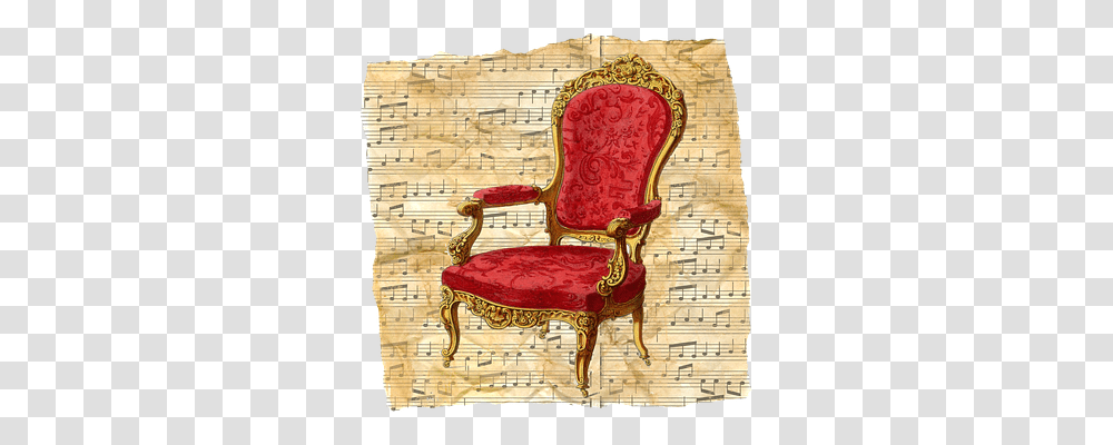 Vintage Music, Furniture, Chair, Throne Transparent Png