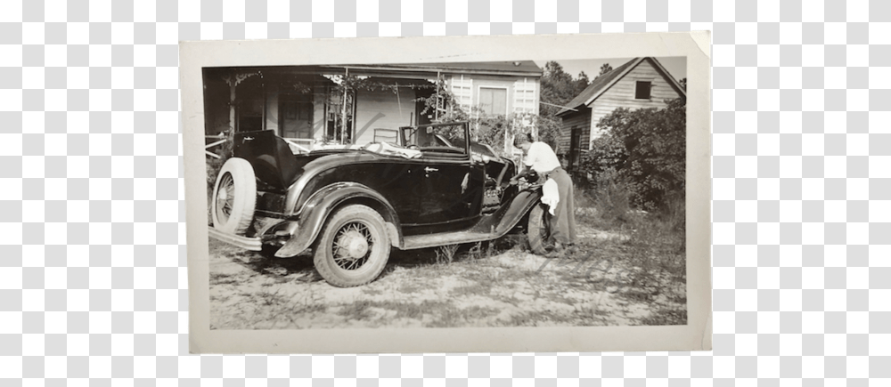 Vintage 1930s Auto Mechanic Womens Labor Photo Vintage Car, Antique Car, Vehicle, Transportation, Model T Transparent Png