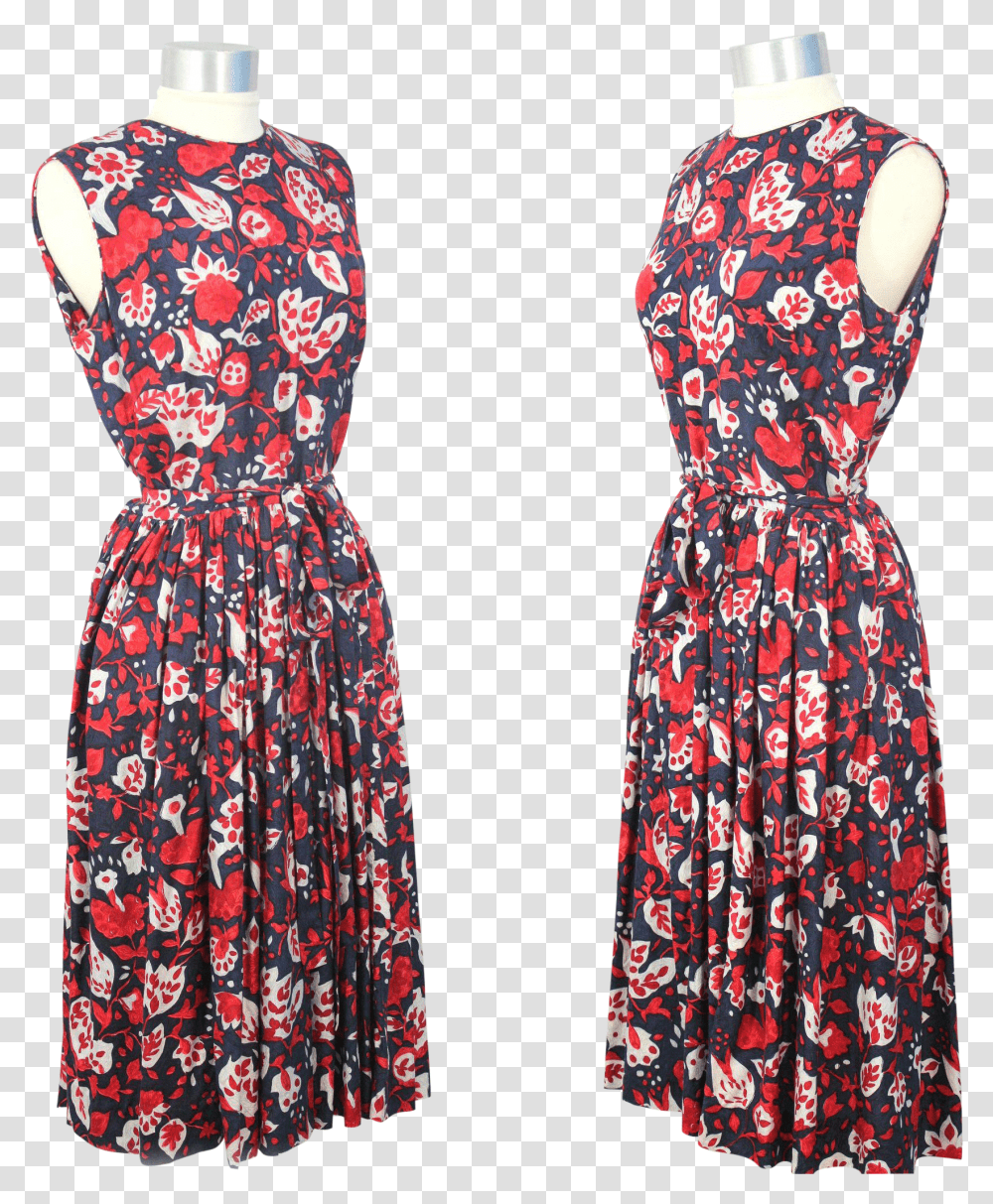 Vintage 1960s Henri Bendel Red Basic Dress Transparent Png