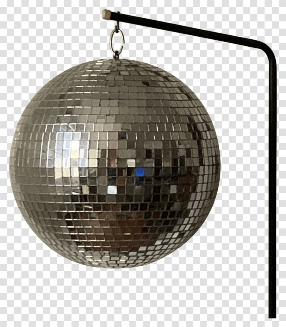 Vintage 1970s Rotating Disco Ball Sphere, Lamp, Crystal, Lighting, Chandelier Transparent Png