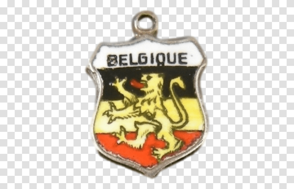 Vintage 800 Silver Enamel Belgique Belgium Travel Souvenir Emblem, Logo, Trademark, Badge Transparent Png