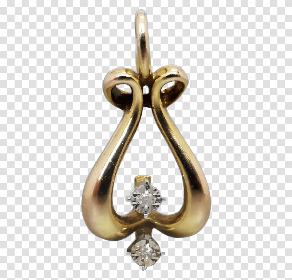 Vintage 8k Rosy Yellow Gold Fancy Diamond Pendant Pendant, Jewelry, Accessories, Accessory, Earring Transparent Png