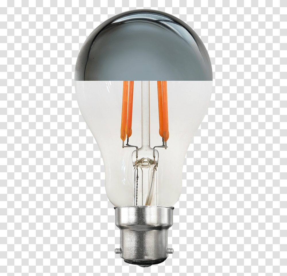 Vintage 8w B22 Led Dimmable Gls Silver Crown Filament Bulb Fluorescent Lamp, Light, Lightbulb, Mixer, Appliance Transparent Png