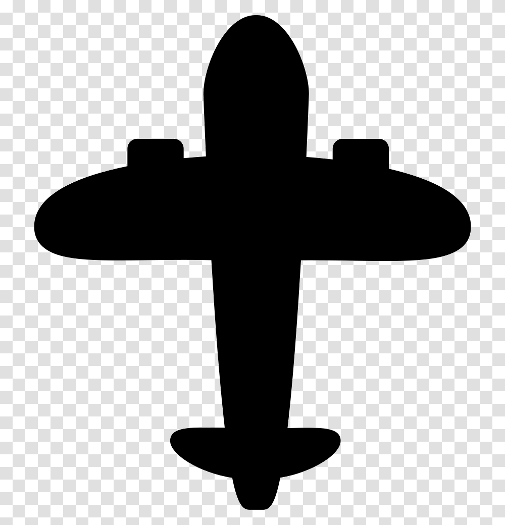 Vintage Airplane Black Cross, Silhouette, Hammer, Tool Transparent Png