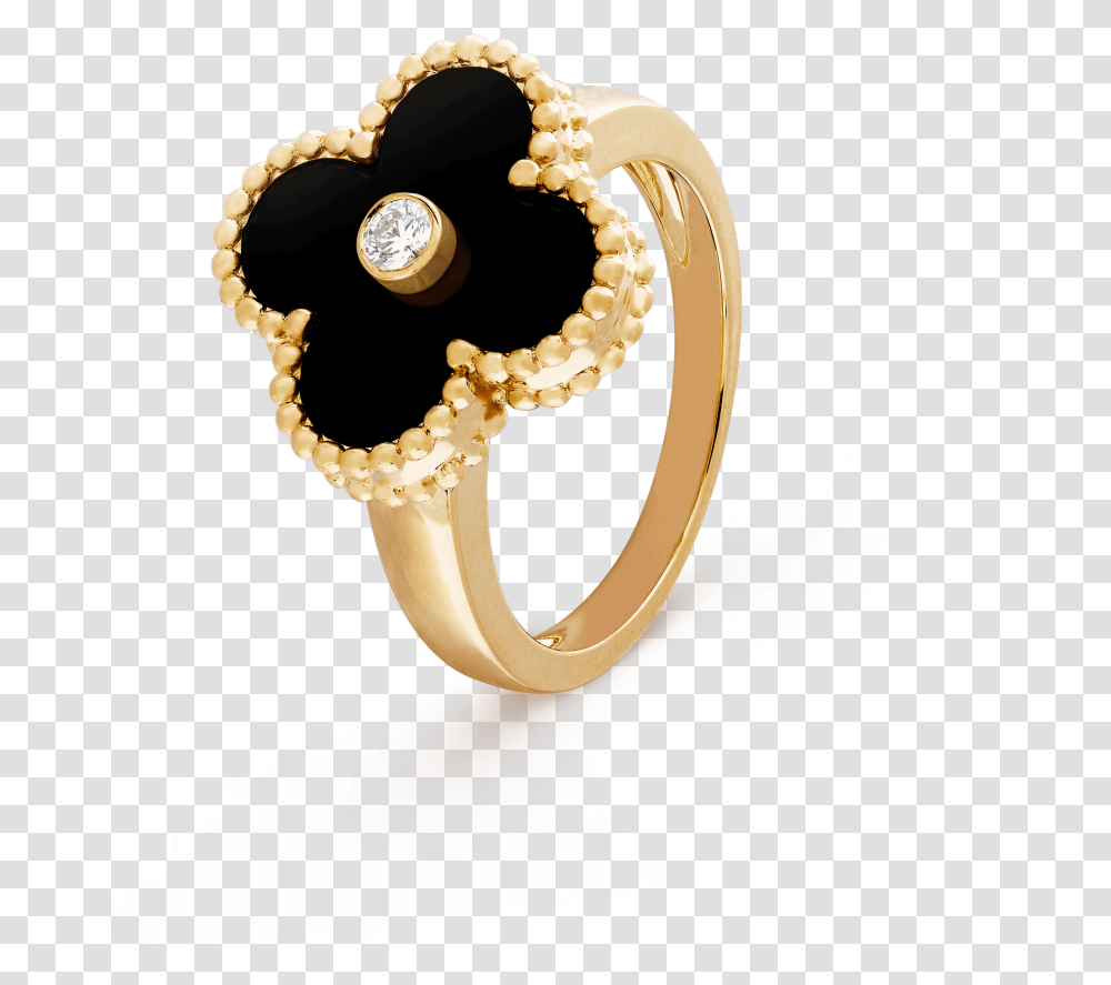 Vintage Alhambra Ring Van Cleef Ring, Jewelry, Accessories, Accessory Transparent Png