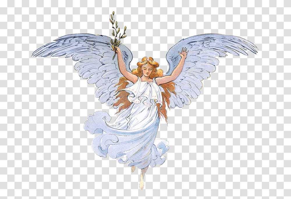 Vintage Angel Background Angel, Archangel, Person, Human Transparent Png