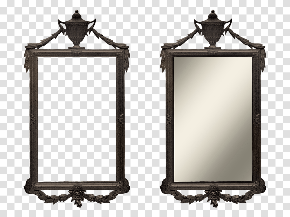 Vintage Antique Frame Free Image On Pixabay Crowned Top, Mirror, Lamp Transparent Png