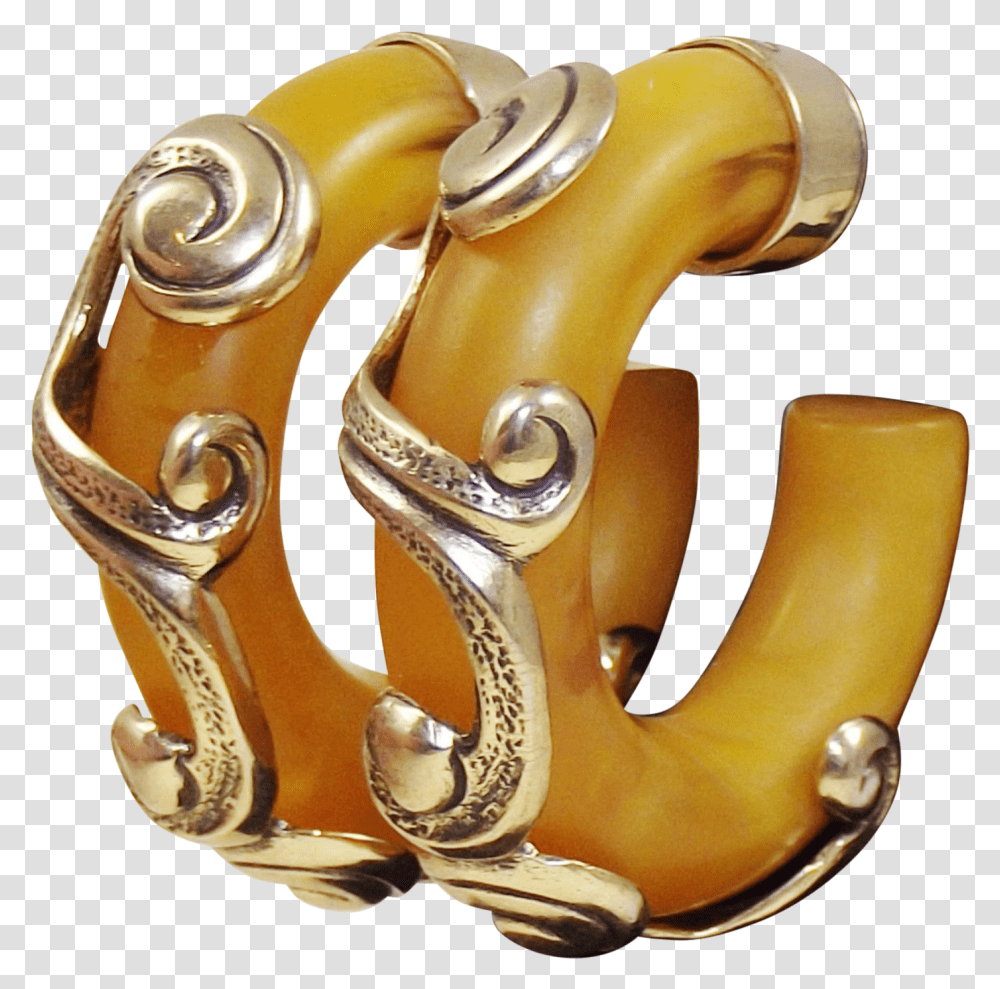 Vintage Apple Juice Bakelite And Gold Tone Overlay Body Jewelry, Bronze, Sink Faucet, Smoke Pipe, Cuff Transparent Png