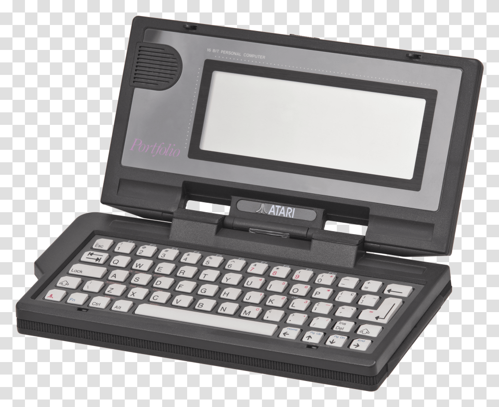 Vintage Atari Computer Atari Portfolio, Computer Keyboard, Computer Hardware, Electronics, Hand-Held Computer Transparent Png