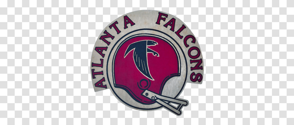 Vintage Atlanta Falcons Football Helmet Automotive Decal, Logo, Symbol, Trademark, Emblem Transparent Png