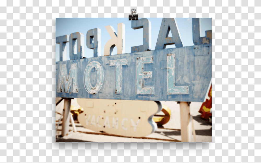 Vintage Baby Blue Vegas Hotel Sign Drink, Building, Motel, Train, Vehicle Transparent Png