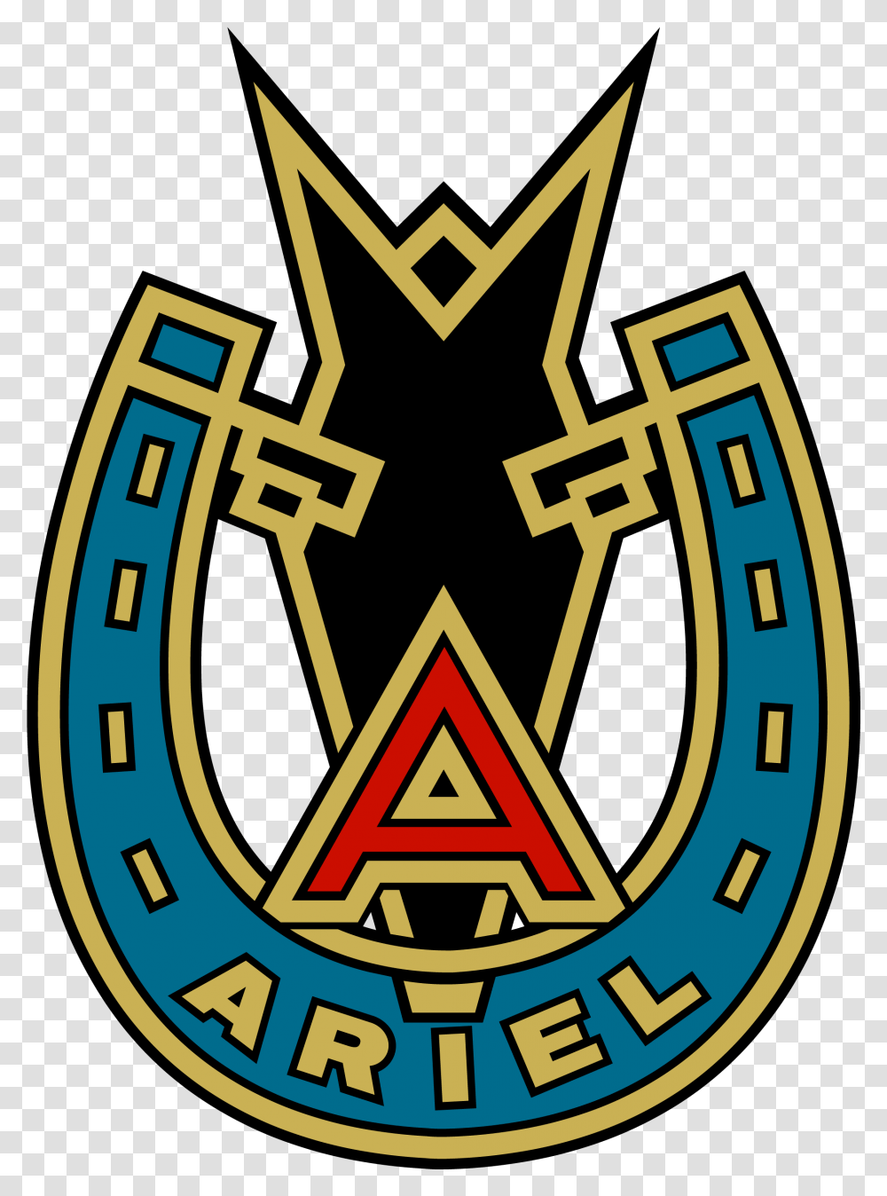 Vintage Badge Ariel Motorcycles, Logo, Trademark, Emblem Transparent Png