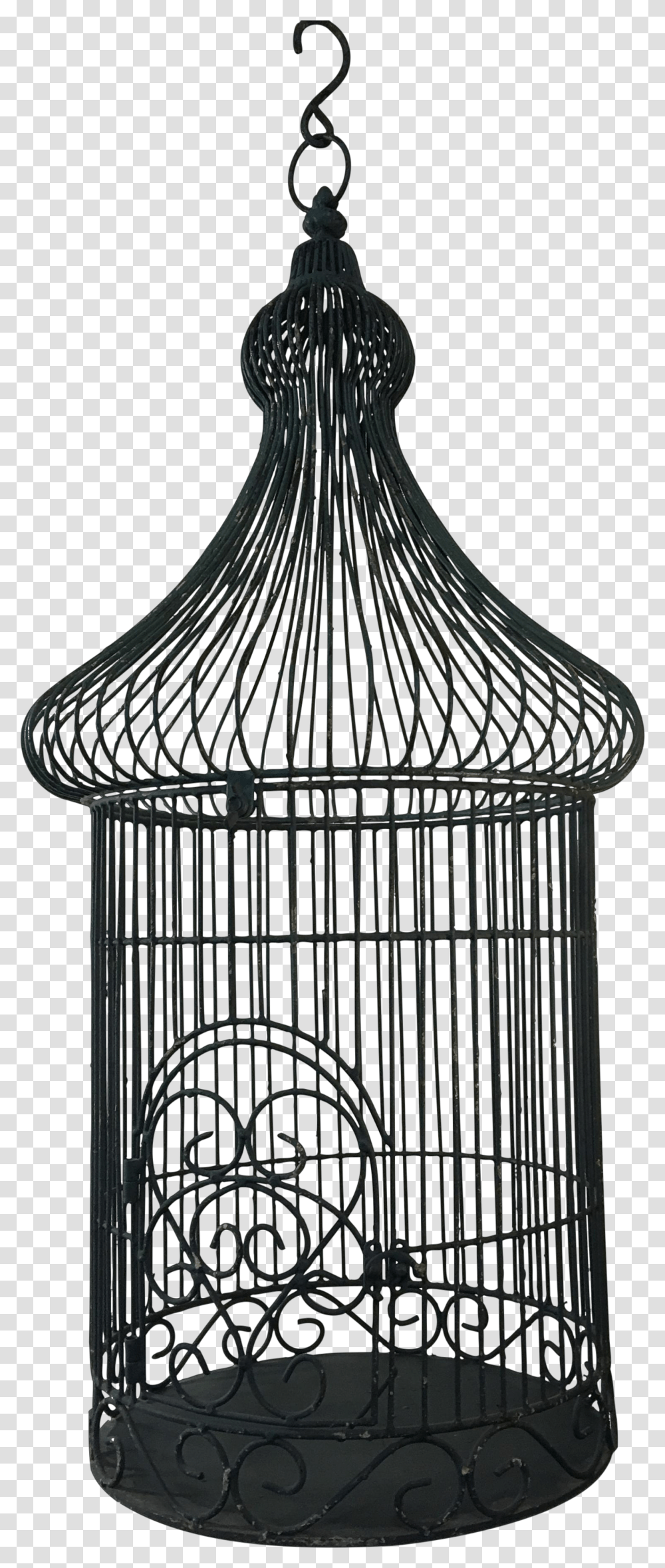 Vintage Bird Cage Planter Chairish 445935 Images Cage, Chandelier, Lamp, Animal Transparent Png