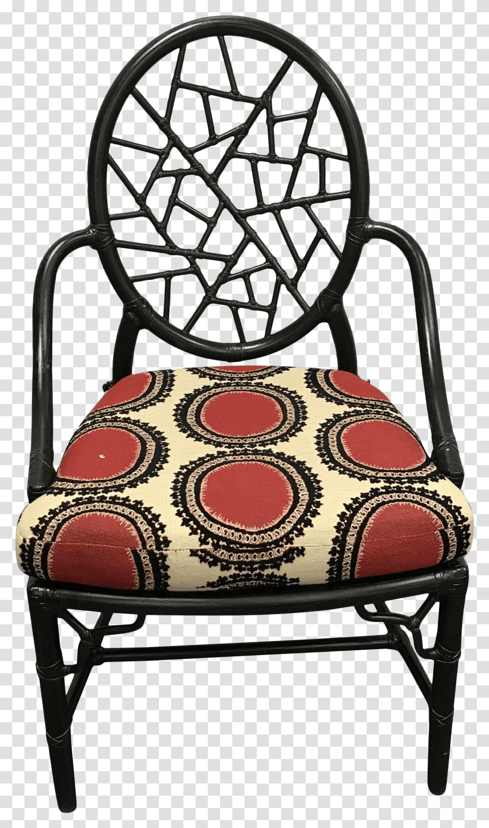 Vintage Black Mcguire Cracked Glass Chair Chair, Furniture, Armchair, Purse, Handbag Transparent Png