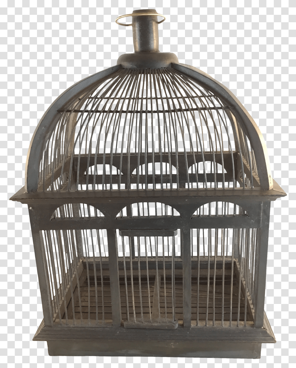Vintage Blue Wood Bird Cage Cage Transparent Png