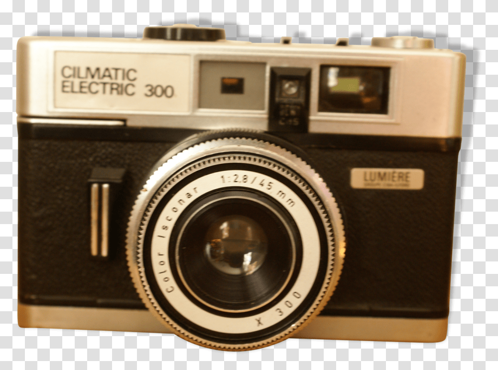 Vintage Camera Light Cilmatic Electric 300 With Leather Vintage Camera, Electronics, Digital Camera, Strap Transparent Png