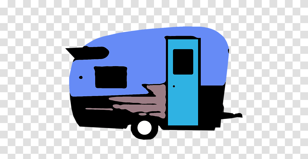Vintage Camper Trailer Pop Art Blue Greeting Card For Sale, Machine, Transportation, Vehicle, Spoke Transparent Png