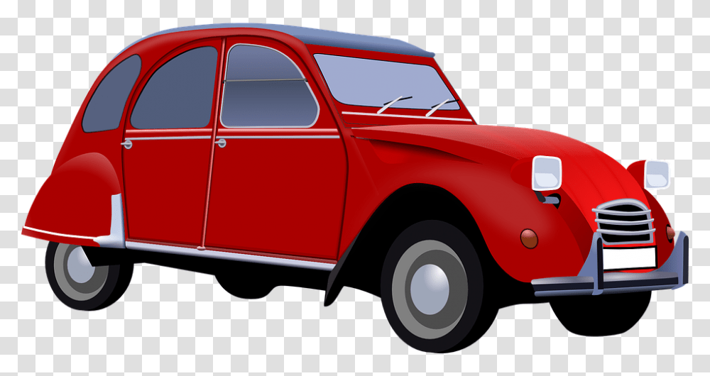 Vintage Car Citroen 2 Cv Vector, Vehicle, Transportation, Pickup Truck, Wheel Transparent Png