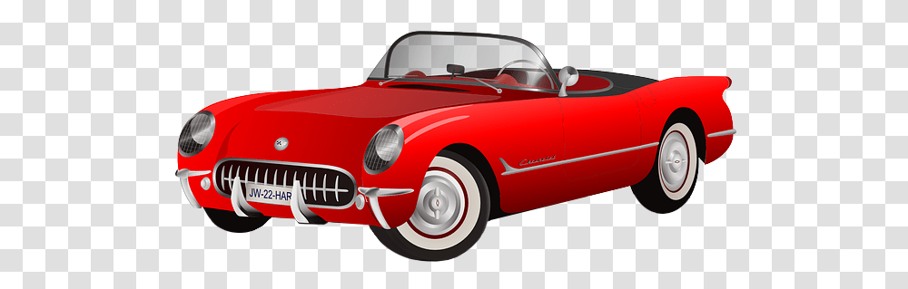 Vintage Car Clipart Free Happy Fathers Day Corvette, Vehicle, Transportation, Automobile, Convertible Transparent Png