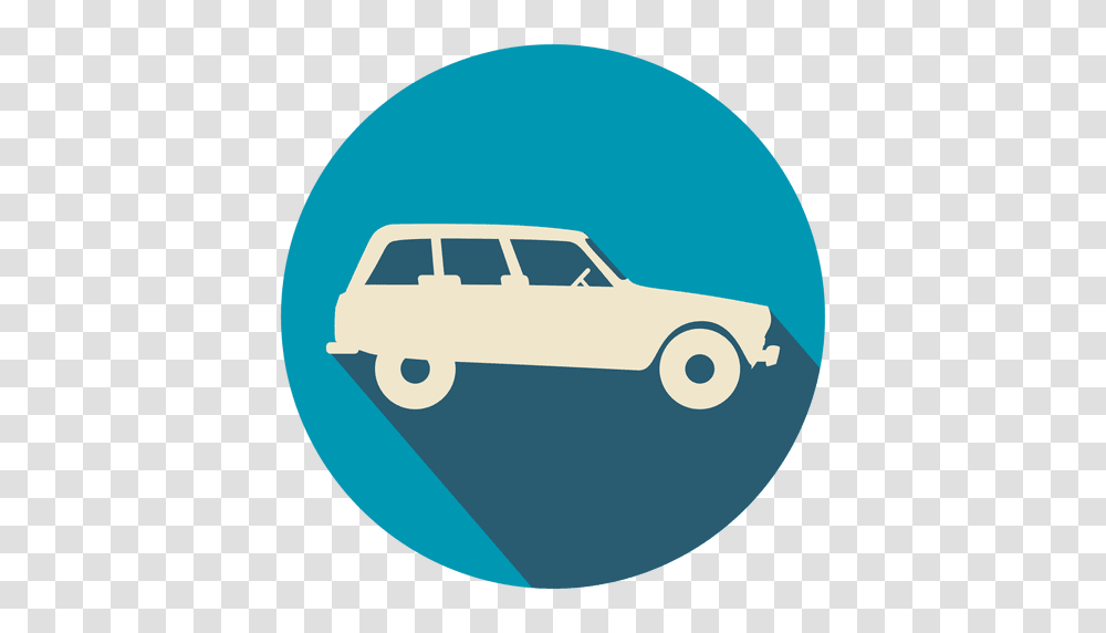 Vintage Car Flat Icon, Transportation, Vehicle, Van, Automobile Transparent Png