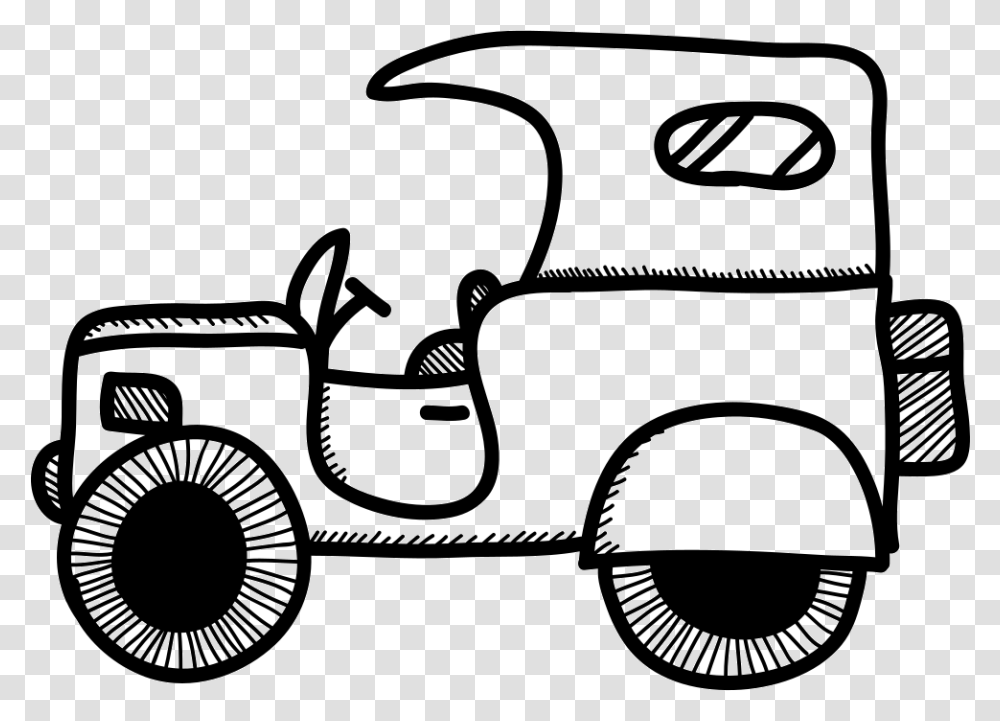 Vintage Car Model, Vehicle, Transportation, Lawn Mower, Tool Transparent Png