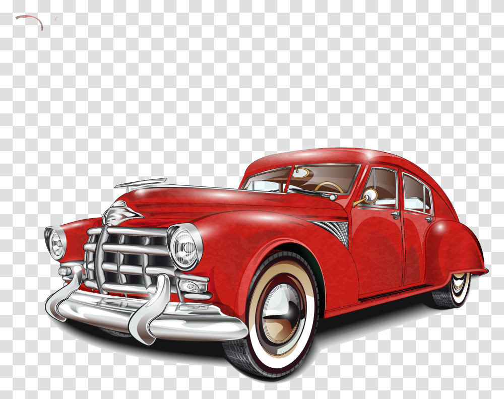 Vintage Car Poster Classic Car Vector Vintage Car, Tire, Wheel, Machine, Vehicle Transparent Png