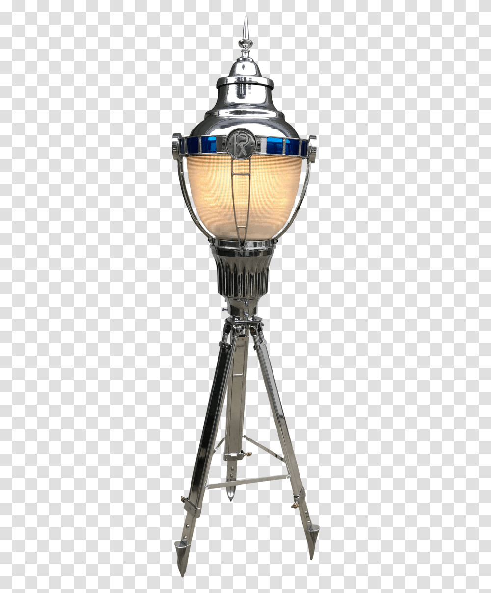 Vintage Cast Aluminum Floor Lamp, Light, Tripod, Lightbulb Transparent Png