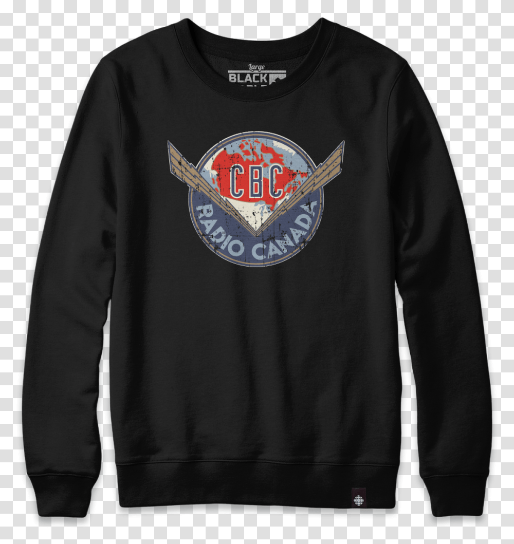 Vintage Cbc Thunderbolt Logo Crewneck Sweatshirt Crew Neck, Clothing, Apparel, Sweater, Sleeve Transparent Png