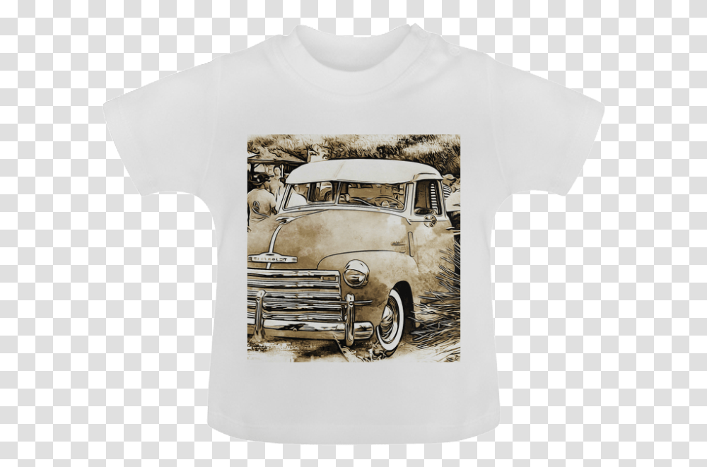 Vintage Chevrolet Chevy Truck Baby Classic T Shirt Borgward Isabella, Apparel, Car, Vehicle Transparent Png