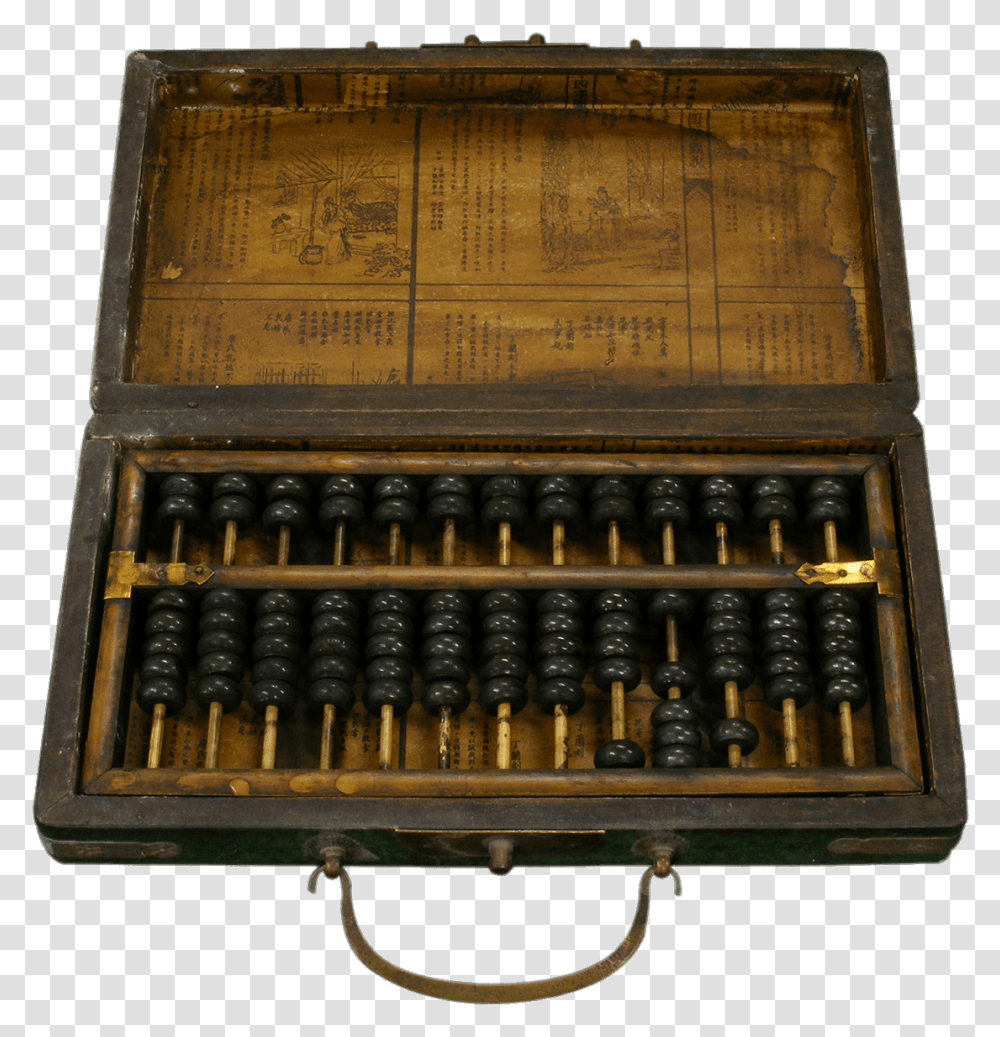 Vintage Chinese Abacus In Box Imagenes Del Abaco Antiguo, Furniture, Cabinet, Tool Transparent Png