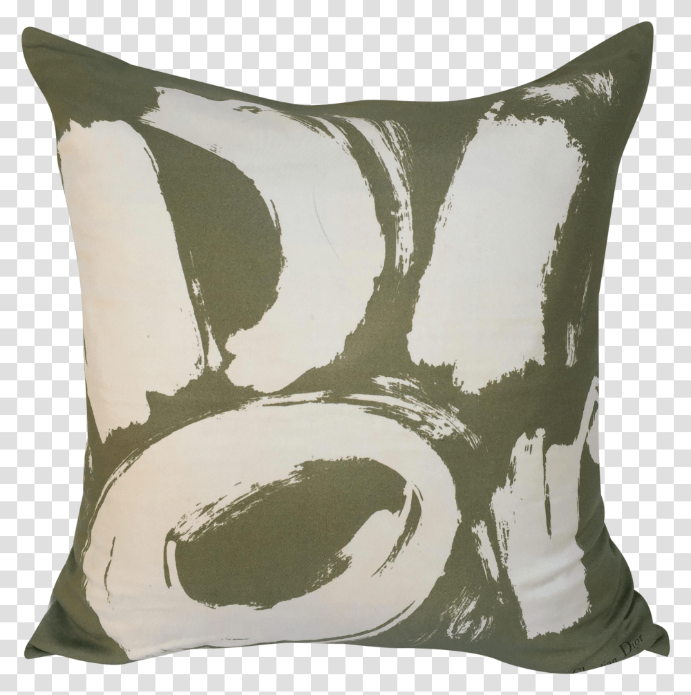 Vintage Christian Dior Paris Logo Scarf Pillow Decorative, Cushion, Painting, Art, Diaper Transparent Png