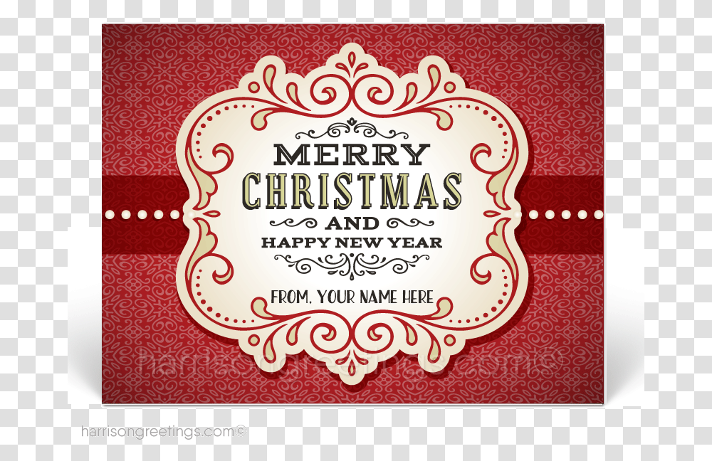 Vintage Christmas Holiday Postcards For Customers Pc645 Label, Paper, Sticker, Poster Transparent Png