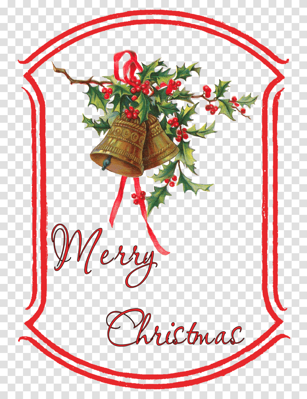 Vintage Christmas Holly Clipart, Floral Design, Pattern, Ornament Transparent Png