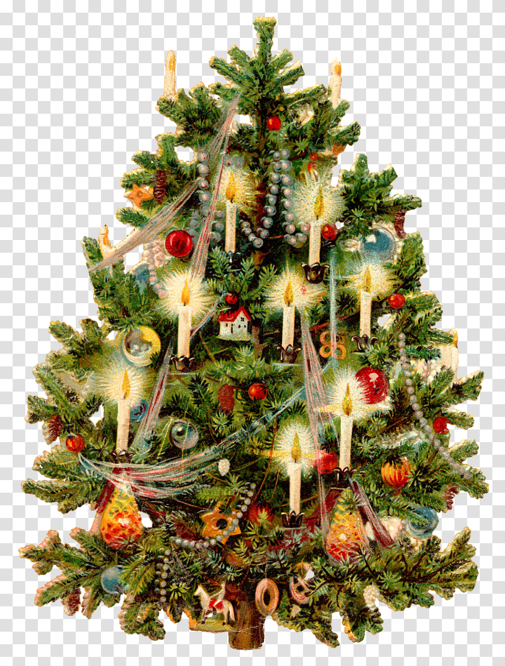 Vintage Christmas Tree Art, Ornament, Plant, Pattern Transparent Png