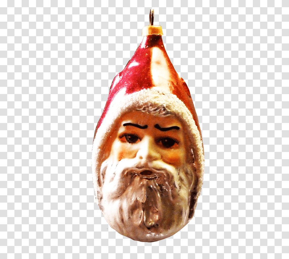 Vintage Christmas Tree Santa Decoration Bratwurst, Head, Face, Person, Human Transparent Png