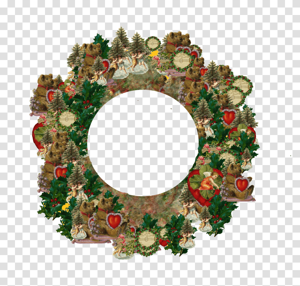 Vintage Christmas Wreath Free Stock Photo Public Wreath, Art, Graphics, Pattern, Hole Transparent Png