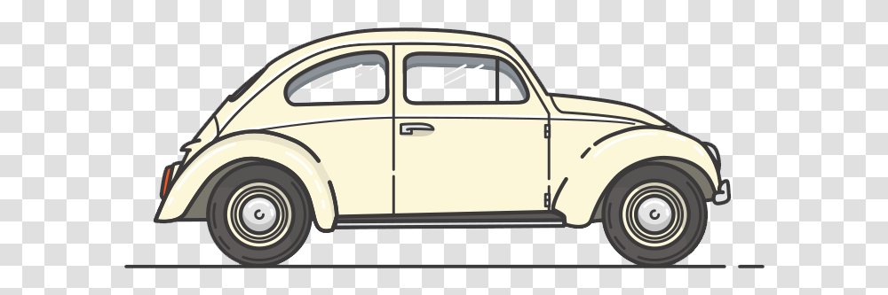 Vintage Classic Car Beetle Volkswagen Vw Beetle Side View, Vehicle, Transportation, Sedan, Pickup Truck Transparent Png