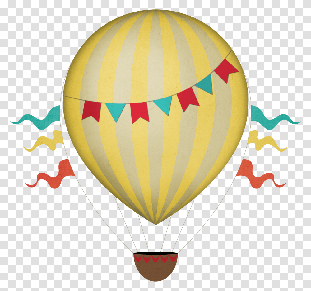 Vintage Clipart Stickpng Hot Air Balloon Clipart, Aircraft, Vehicle, Transportation Transparent Png