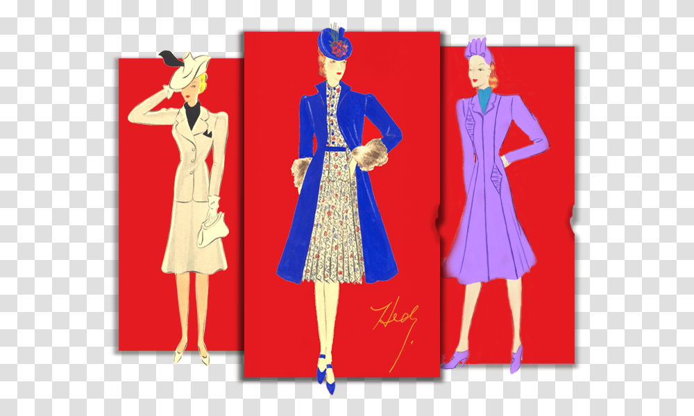 Vintage Clothing, Person, Fashion, Coat, Overcoat Transparent Png