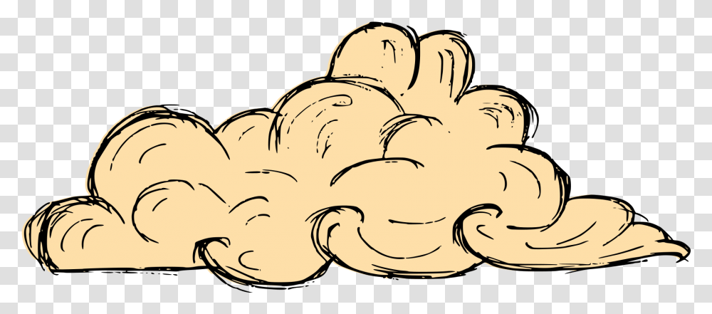 Vintage Cloud Drawing Vector Eps Svg Cloud Drawing, Plant, Text, Crowd, Food Transparent Png