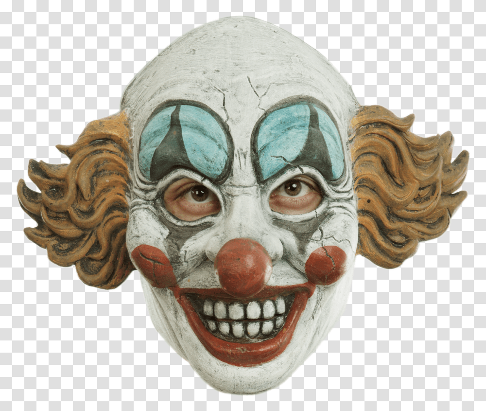 Vintage Clown Mask, Performer, Person, Human, Painting Transparent Png