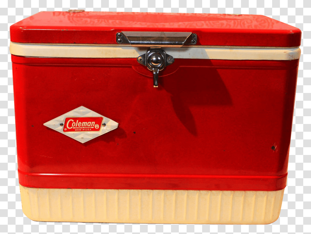Vintage Coleman Cooler With Diamond Logo Found At Vintage Coleman Cooler Logo, Mailbox, Letterbox, Ceiling Fan, Appliance Transparent Png
