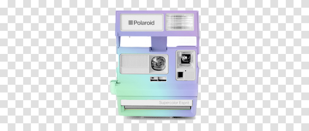 Vintage Colorful Polaroid Camera, Machine, Electronics, Sunrise, Nature Transparent Png