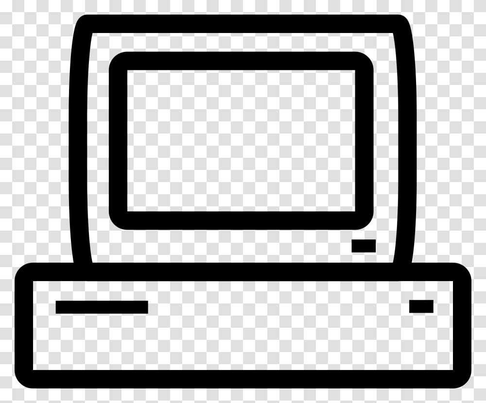 Vintage Computer Icon, Monitor, Screen, Electronics, Display Transparent Png