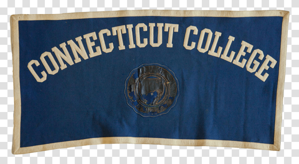 Vintage Connecticut College Felt Banner Seven Eight Life, Text, Clothing, Apparel, Symbol Transparent Png