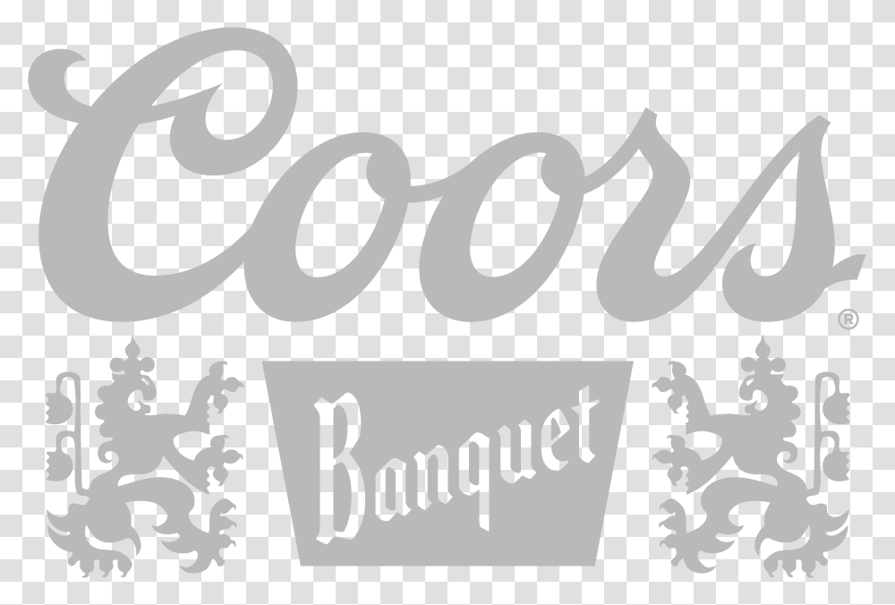 Vintage Coors Banquet Logo, Alphabet, Word, Handwriting Transparent Png